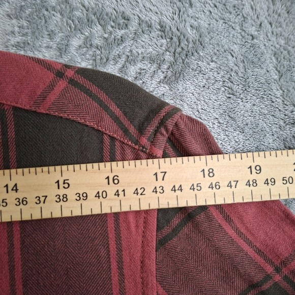 KOTO Urban Outfitters 100% Cotton Flannel Shirt Size XS Button Down Plaid - Picture 4 of 9